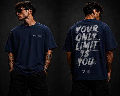 THREESEV No Limits Oversized Tee
