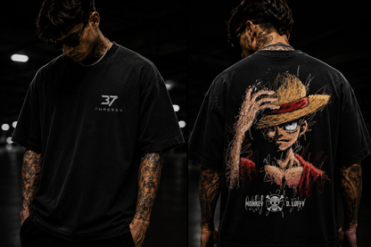 THREESEV Luffy Sketch Tee