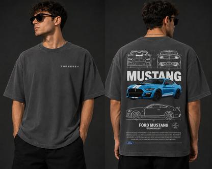 THREESEV GT500 Blueprint Tee