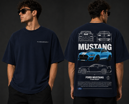 THREESEV GT500 Blueprint Tee
