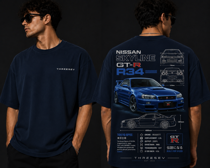 THREESEV R34 Tokyo Spec Tee