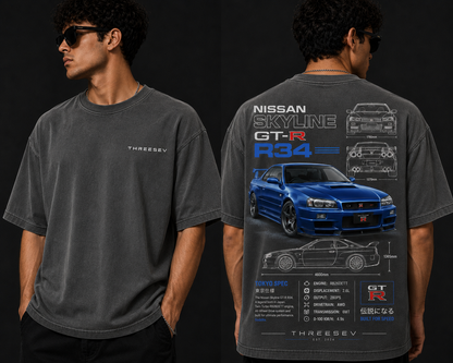 THREESEV R34 Tokyo Spec Tee