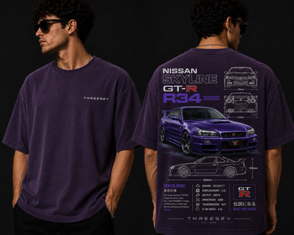 THREESEV R34 Tokyo Spec Tee