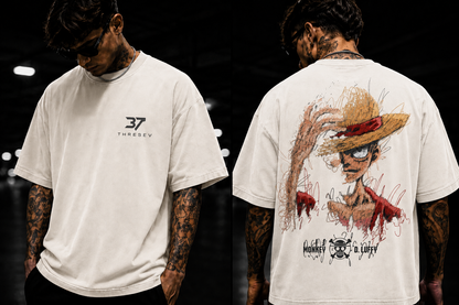 THREESEV Luffy Sketch Tee