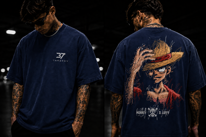 THREESEV Luffy Sketch Tee
