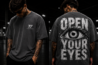 THREESEV Open Your Eyes Oversized Tee