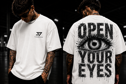 THREESEV Open Your Eyes Oversized Tee