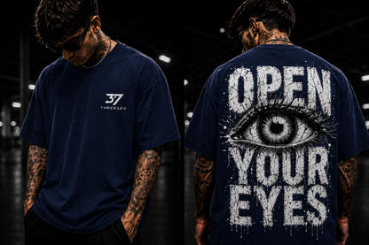 THREESEV Open Your Eyes Oversized Tee