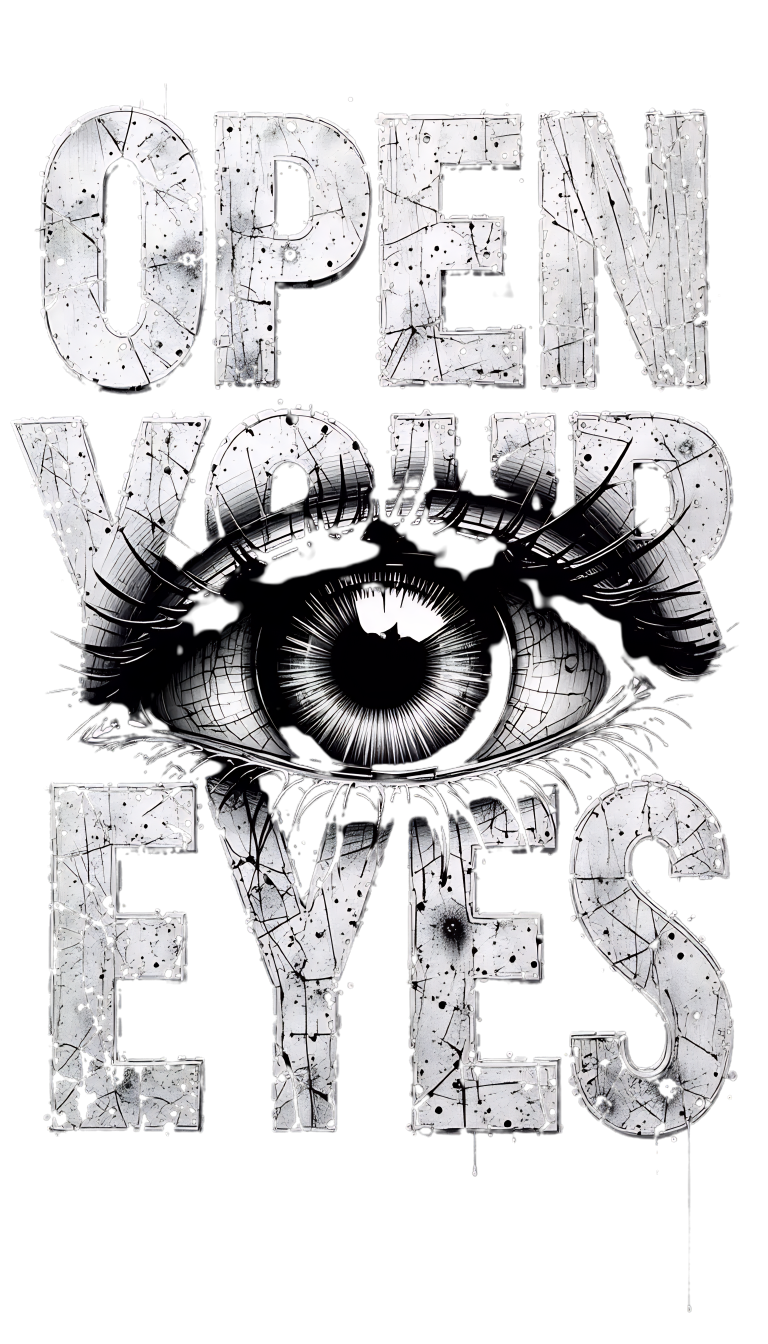 THREESEV Open Your Eyes Oversized Tee