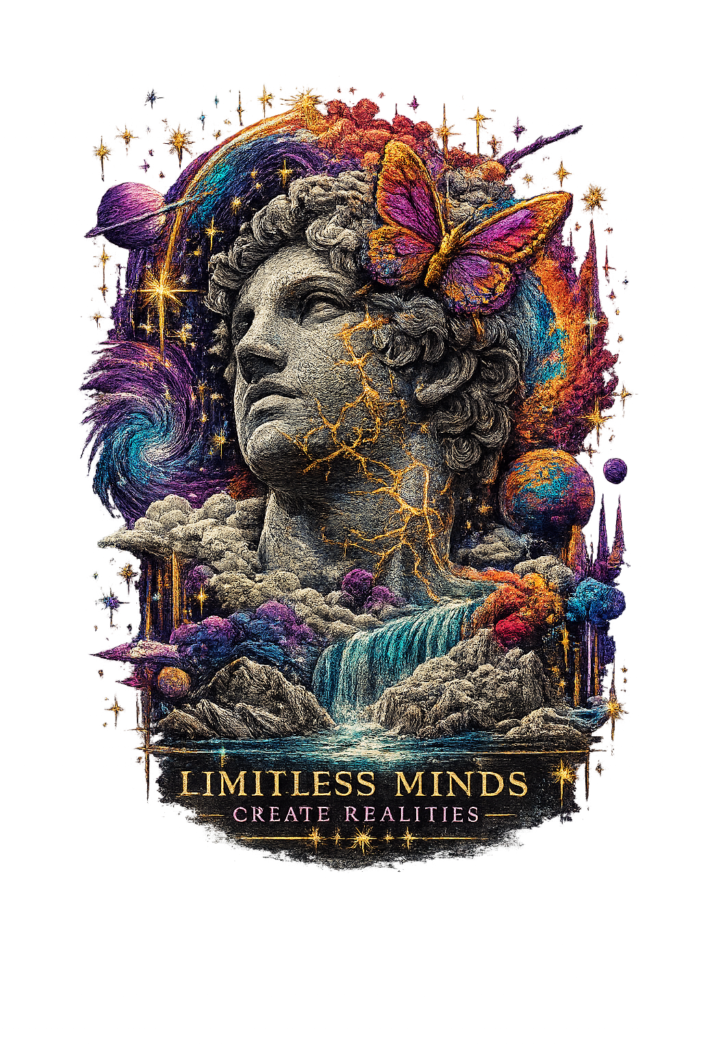 THREESEV Limitless Minds Oversized Tee